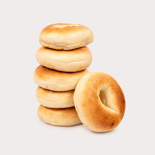 Bagel Plain Sliced 4 Oz 6Ct