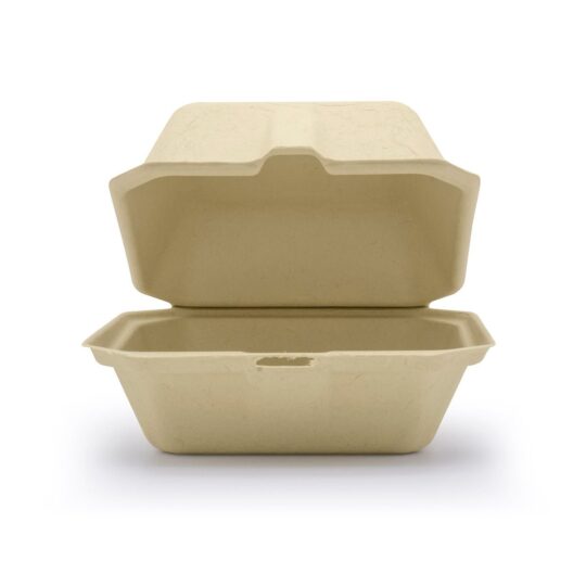 Compostable H/L Box 6x6 1 Compartment