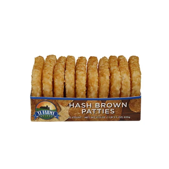 TJ Farm Select Hash Brown Patties 10 Ct