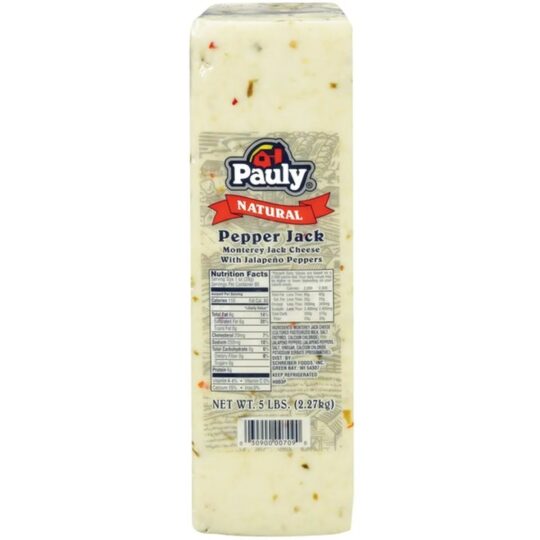 Cheese Pepper Jack Natural 5 Lb Pauly